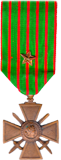 <b>Croix de Guerre<br>avec Étoile de Vermeil</b>